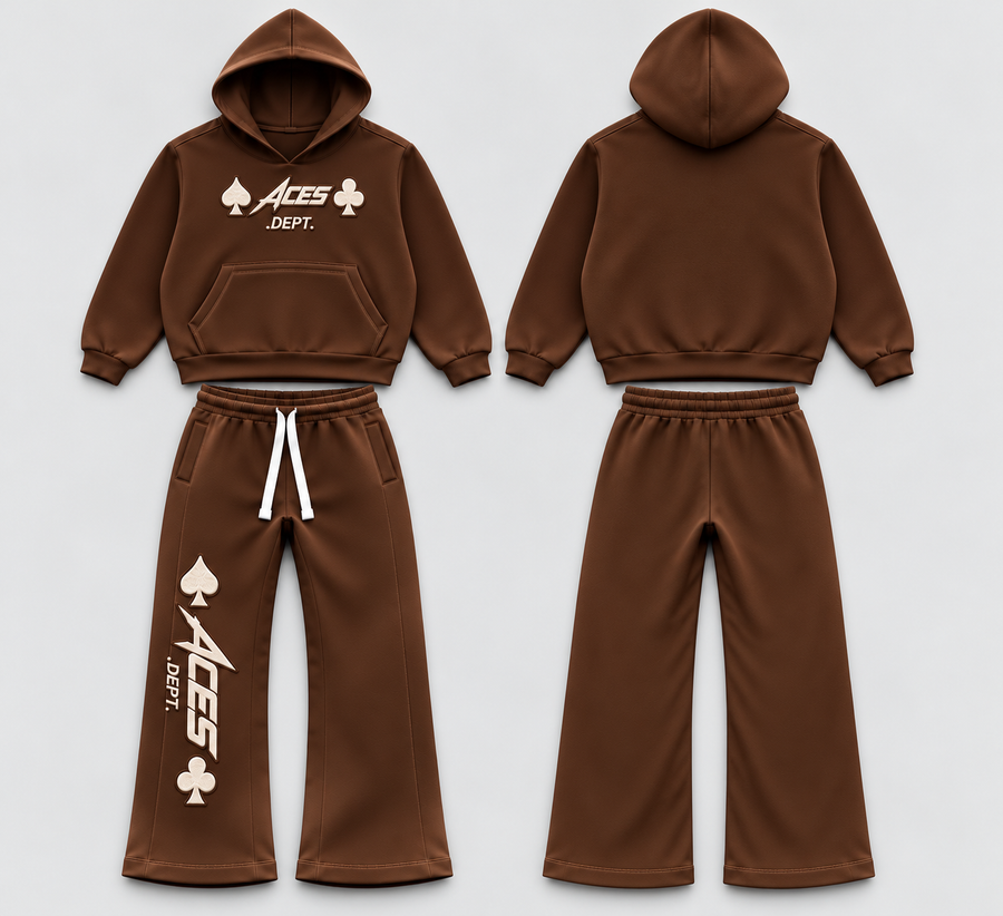 Brown Fleece Set